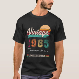 Geboren Im Dezember 1965 Vintag Happy Birthday 59 T-Shirt