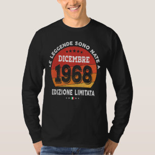 Geboren im Dezember 1968 54. Geburtstag 54 Jahre T-Shirt