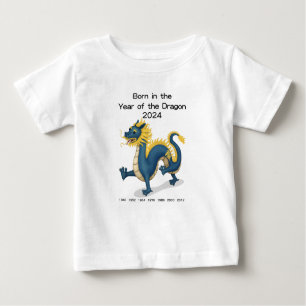 Geboren im Drachenjahr 2024 Baby T-shirt