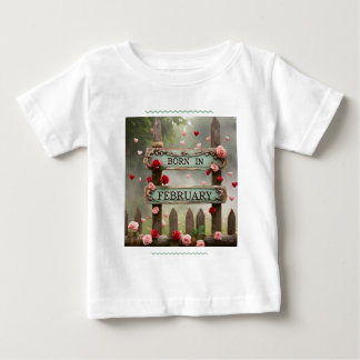 " GEBOREN IM FEBRUAR " BABY T-SHIRT