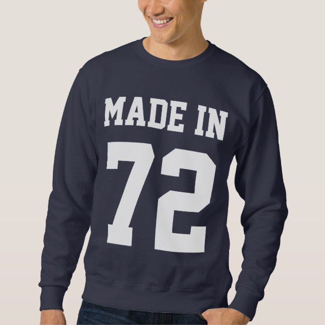 Geboren im Geburtstag Sweatshirt (Vorderseite)
