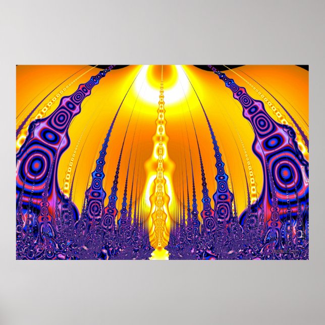 "Geboren im geheimen Tempel" Poster (Vorne)