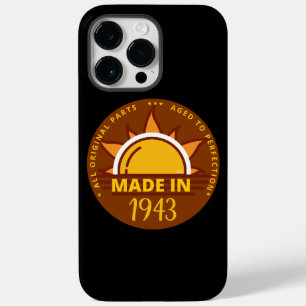 GEBOREN IM JAHR 1943 lustiges Geburtstagsgeschenk Case-Mate iPhone 14 Pro Max Hülle