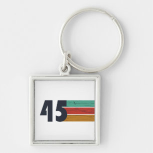 Geboren im Jahr 1945 Vintage 80. Geburtstagsgesche Schlüsselanhänger