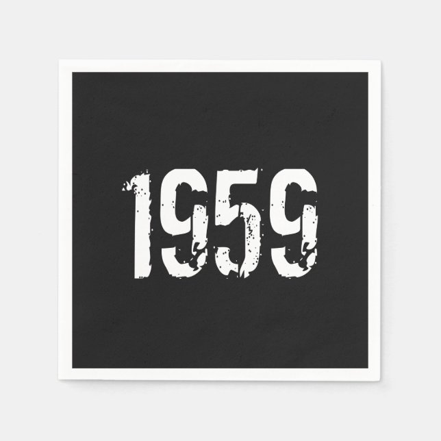 Geboren im Jahr 1959 Serviette (Vorderseite)