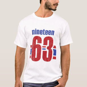 geboren im Jahr 1963 Vintag Ninen 63 59th Bir T-Shirt