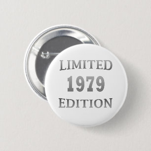 geboren im Jahr 1979 Geburtstagslizenz Button