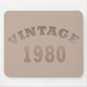 Geboren im Jahr 1980 Geburtstagsgeschenk Mousepad