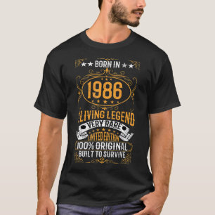 Geboren im Jahr 1986 die lebende Legende sehr selt T-Shirt