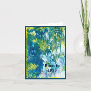 Geboren im Jahr 1993 Geburtstagsspass Karte