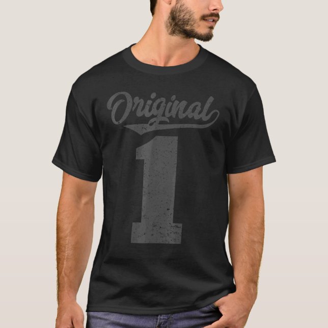 Geboren im Jahr 2001 oder Original von 1 Geburtsta T-Shirt (Vorderseite)