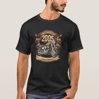 Geboren im Jahr 2005 Vintage Motorradliebhaber 20. T-Shirt