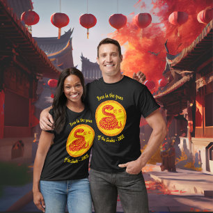 Geboren im Jahr der Schlange Chinesisches Neujahr T-Shirt