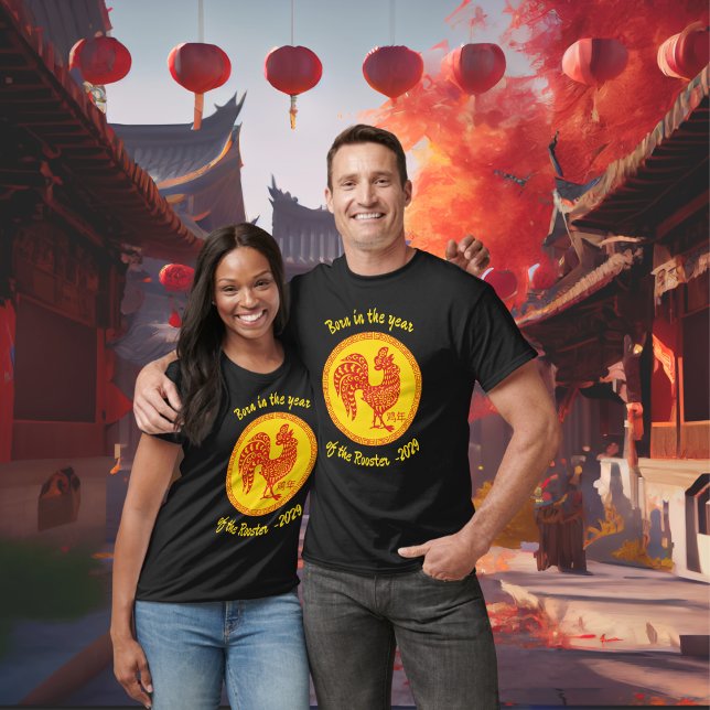 Geboren im Jahr des chinesischen Neujahrs der Roos T-Shirt (Von Creator hochgeladen)