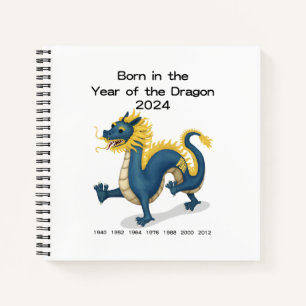 Geboren im Jahr des Dragon Baby Diary Notizbuch