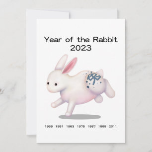 "Geboren im Jahr des Hasen" 2023 Personalisiert