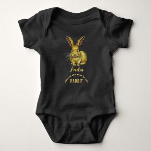 Geboren im Jahr Rabbit 2023 Neu Baby Strampler