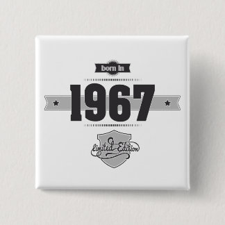 Geboren im Jahre 1967 (Dark&Lightgrey) Button
