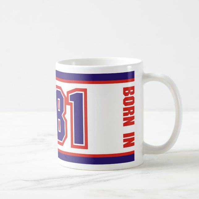 Geboren im Jahre 1981 Tasse (Rechts)