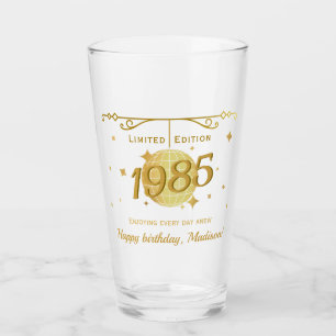 Geboren im Jahre 1985 40. Geburtstag Party trinkt  Glas