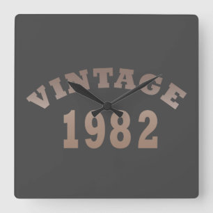 Geboren im Jahrgang 1982 Quadratische Wanduhr