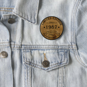 geboren im Jahrgang 1987 Geburtstag Button