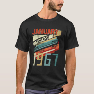 Geboren im Januar 1967 530 Jahre alter Retro Vinta T-Shirt