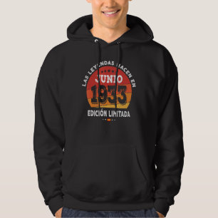 Geboren im Juni 1933 89. Geburtstag 89 Jahre Hoodie