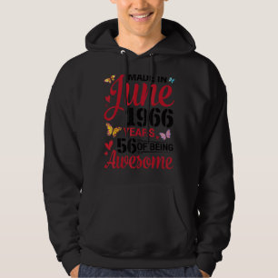 Geboren im Juni 1966 glücklich Geburtstag 56 Jahre Hoodie