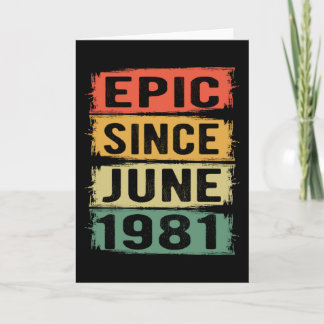 Geboren im Juni 1981 Karte