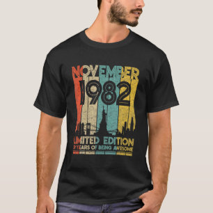 Geboren im November 1982 Geburtstag Limited Editio T-Shirt