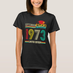 Geboren Im September 1973 Vintag 49. Geburtstag 49 T-Shirt