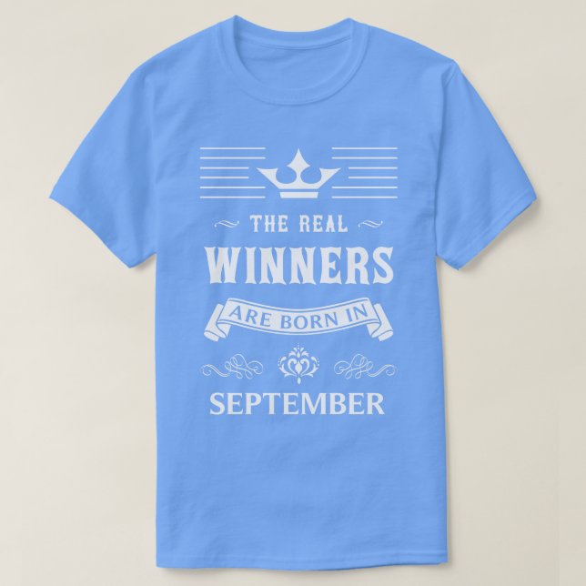 Geboren im September T-Shirt (Design vorne)