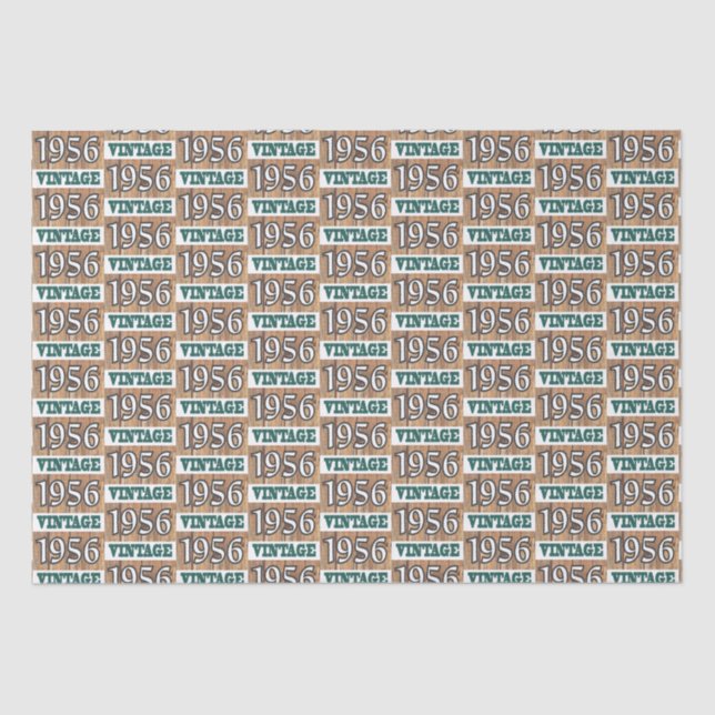 Geboren in 1956 Gewebepapier Seidenpapier (Vorderseite)