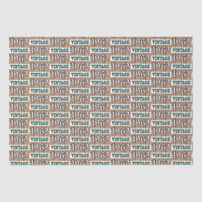 Geboren in 1962 Gewebepapier Seidenpapier (Vorderseite)