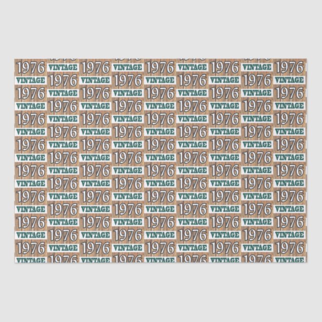 Geboren in 1976 Gewebepapier Seidenpapier (Vorderseite)