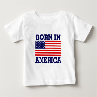 GEBOREN IN AMERIKA BABY T-SHIRT