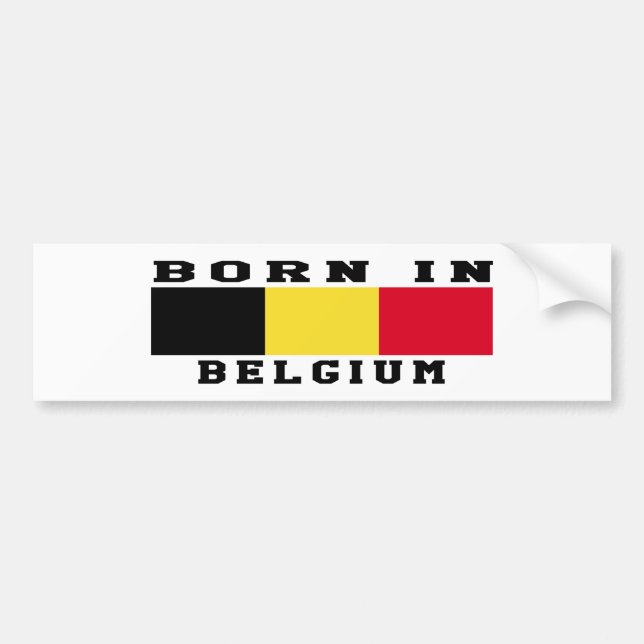 Geboren in Belgien Autoaufkleber (Vorne)