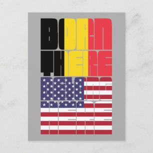 Geboren in Belgien, gehört Amerikanisch Postkarte