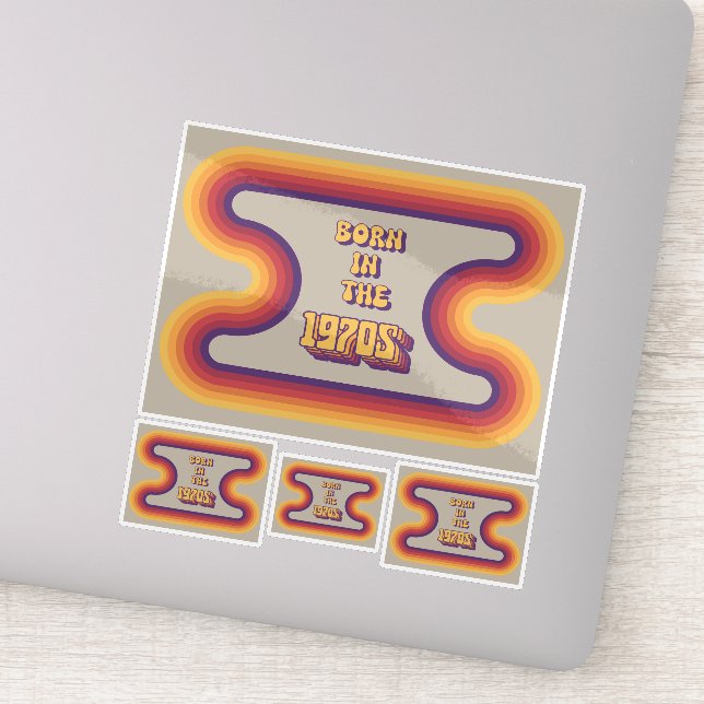 Geboren in den 1970er Jahren, Millennials, Gen X,  Aufkleber (Detail)