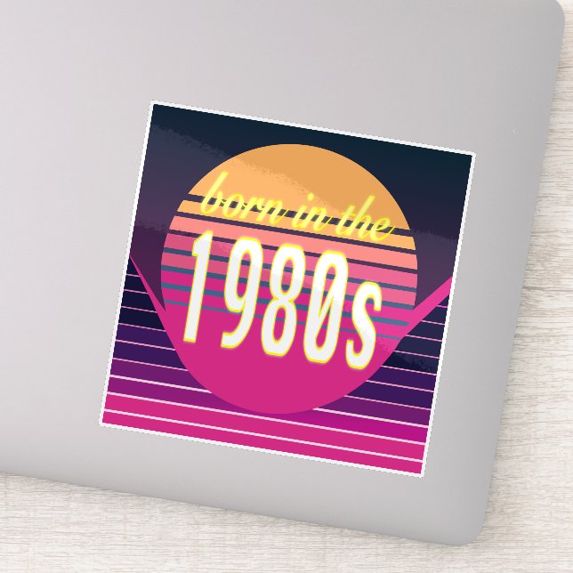 Geboren in den 1980er Jahren, Millennials, Gen X,  Aufkleber (Detail)