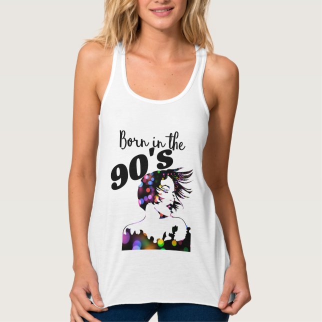 Geboren in den 90er Jahren Tank Top (Vorderseite)