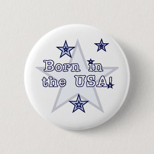 Geboren in den USA Button