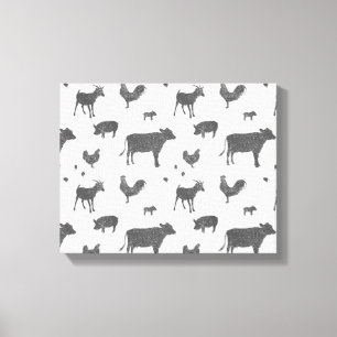 Geboren in einer Stallkanvas Leinwanddruck