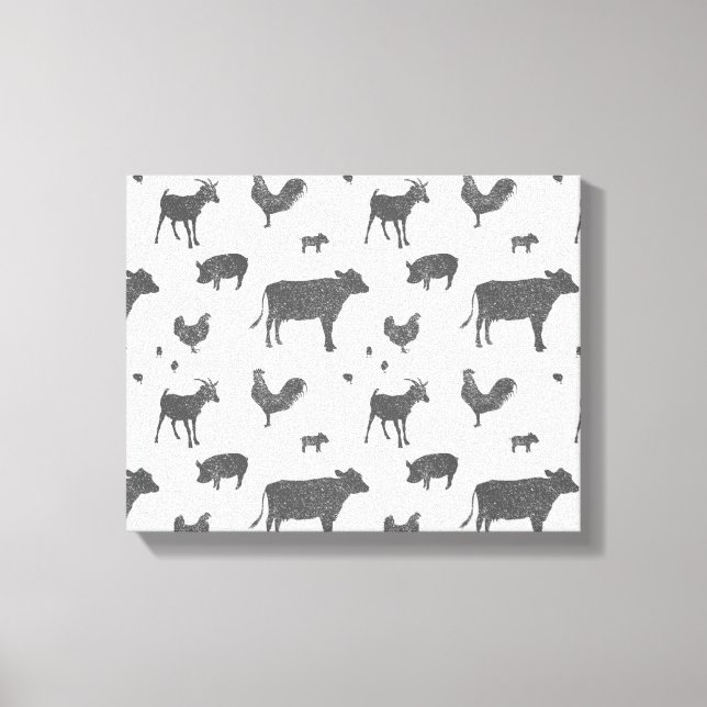 Geboren in einer Stallkanvas Leinwanddruck (Vorderseite)