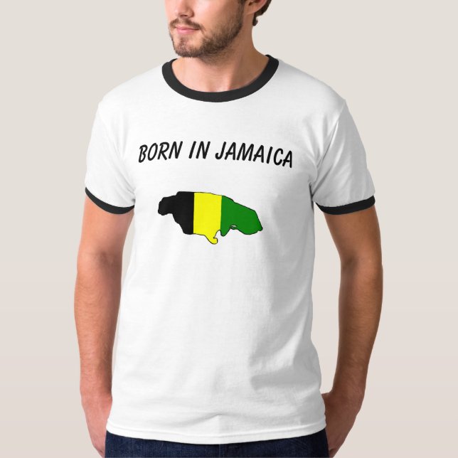 GEBOREN IN JAMAICA/INDEPENDENCE 2007 T-Shirt (Vorderseite)