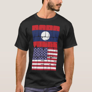 Geboren in Laos, gehört zu Amerika T-Shirt