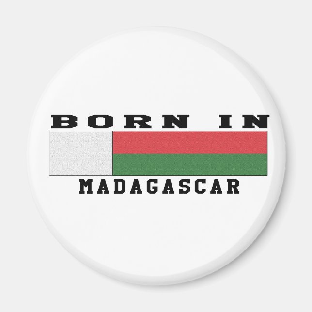 Geboren in Madagaskar Magnet (Vorne)