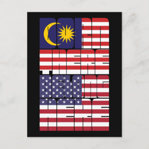 Geboren in Malaysia, Amerikaner Postkarte