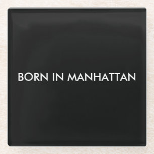 Geboren in Manhattan Glasuntersetzer